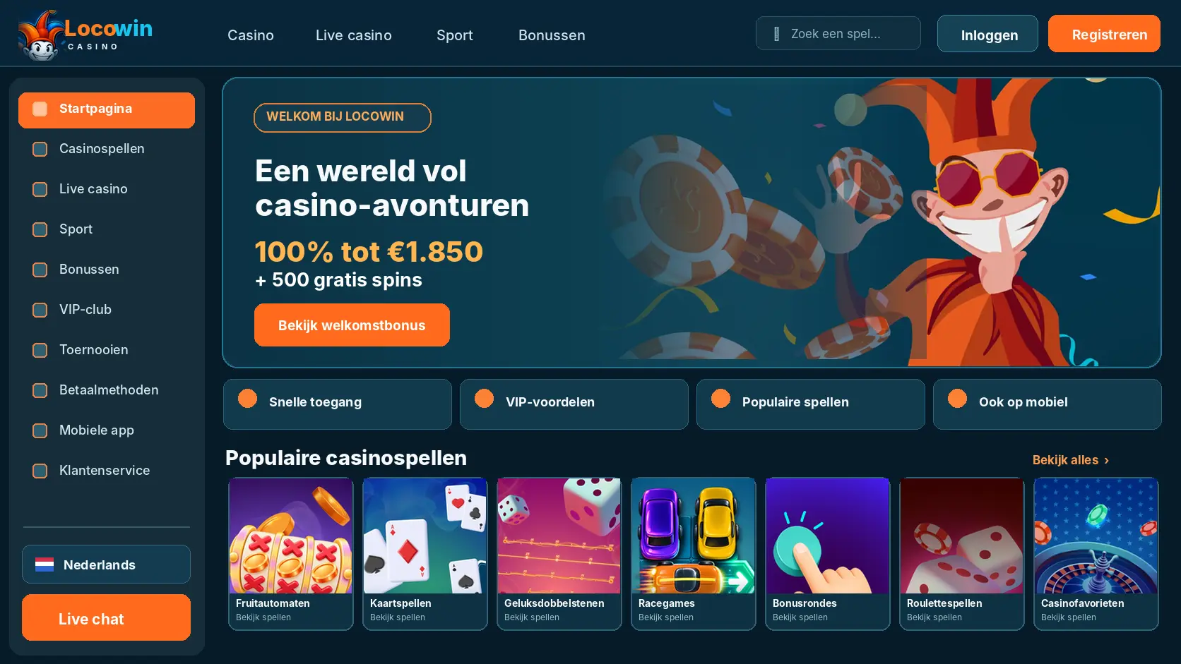 Locowin Casino Banking: Storten, Limieten en Saldo image 1