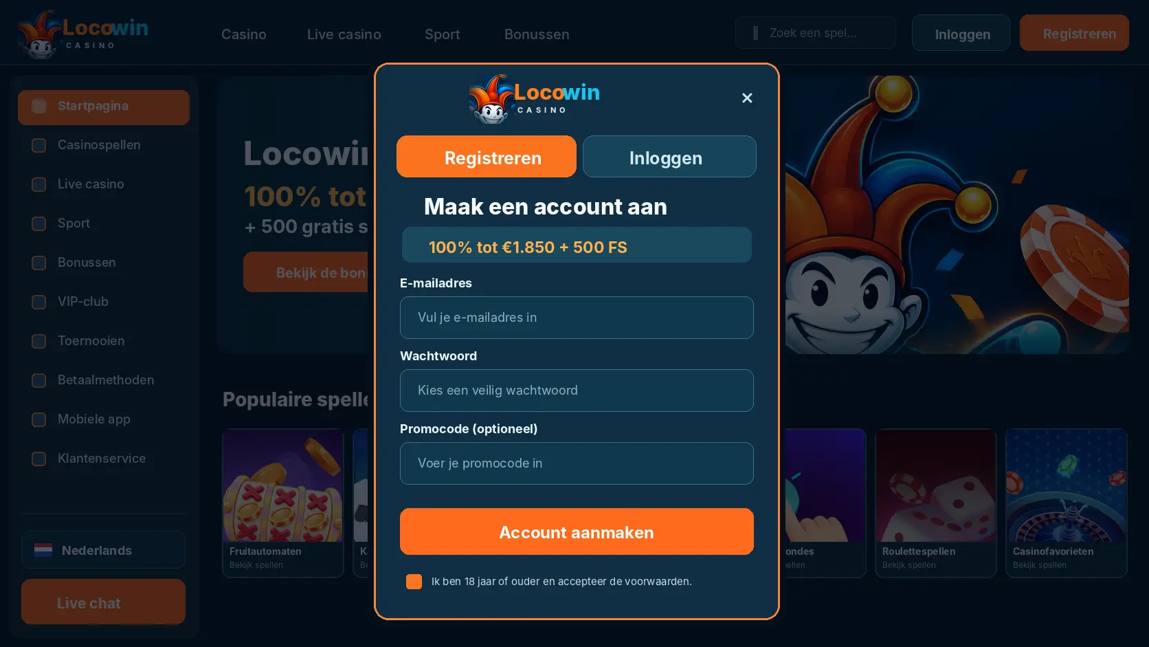 Locowin Casino Banking: Storten, Limieten en Saldo image 2